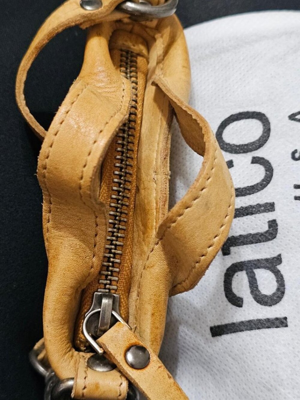 Latico Leather mini Bianca Purse/Bag Charm Camel color - Picture 5 of 5